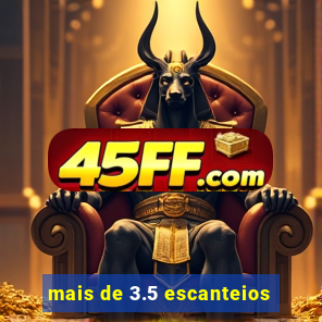 mais de 3.5 escanteios